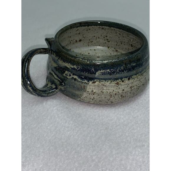 2 Mugs Studio Art Pottery Marked J.P.G. Hand Thrown Abstract Design Stoneware - Picture 8 of 14